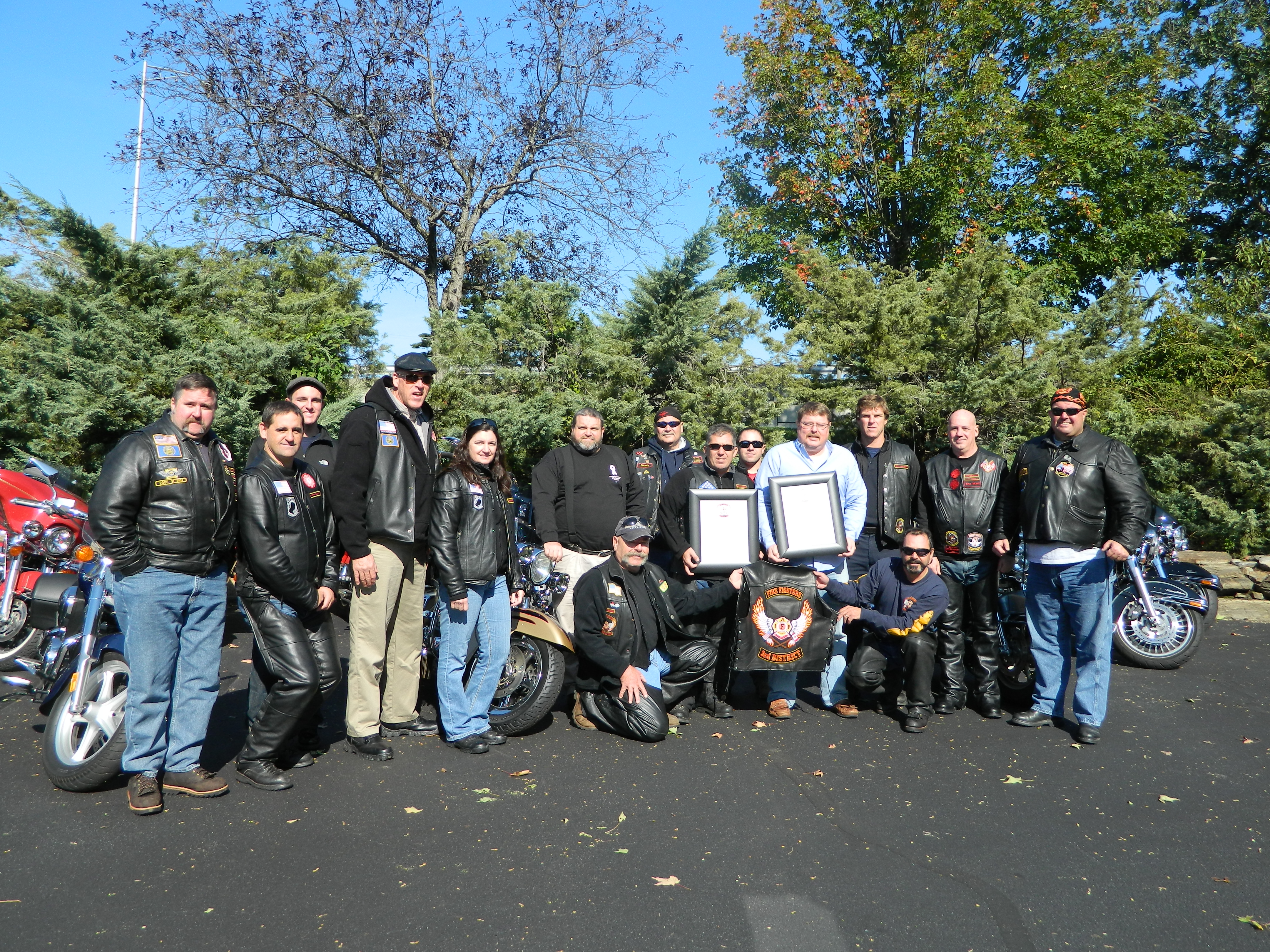 IAFFMG NH presents charter to PFFNH President David Lang